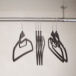 Elama Home Cloths Hanger, Non-Slip, 30 Piece Set (ELH-8RB30BLK)