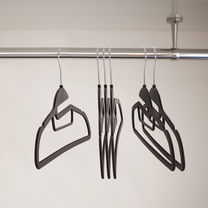Elama Home Cloths Hanger, Non-Slip, 30 Piece Set (ELH-8RB30BLK)