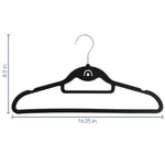 Elama Home Cloths Hanger, Non-Slip, 30 Piece Set (ELH-8RB30BLK)