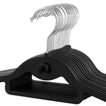 Elama Home Cloths Hanger, Non-Slip, 30 Piece Set (ELH-8RB30BLK)