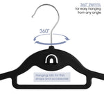 Elama Home Cloths Hanger, Non-Slip, 30 Piece Set (ELH-8RB30BLK)