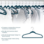 Elama Home Cloths Hanger, Slim Profile, 30 Piece Set (30PCHANGERBLUE)