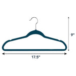 Elama Home Cloths Hanger, Slim Profile, 30 Piece Set (30PCHANGERBLUE)