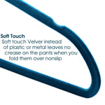 Elama Home Cloths Hanger, Slim Profile, 30 Piece Set (30PCHANGERBLUE)