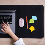 Mobile Pixels Inc. Anti-Slip PU Leather Desk Pad, 31.5" x 15.75", Graphite Black (115-1001P01)