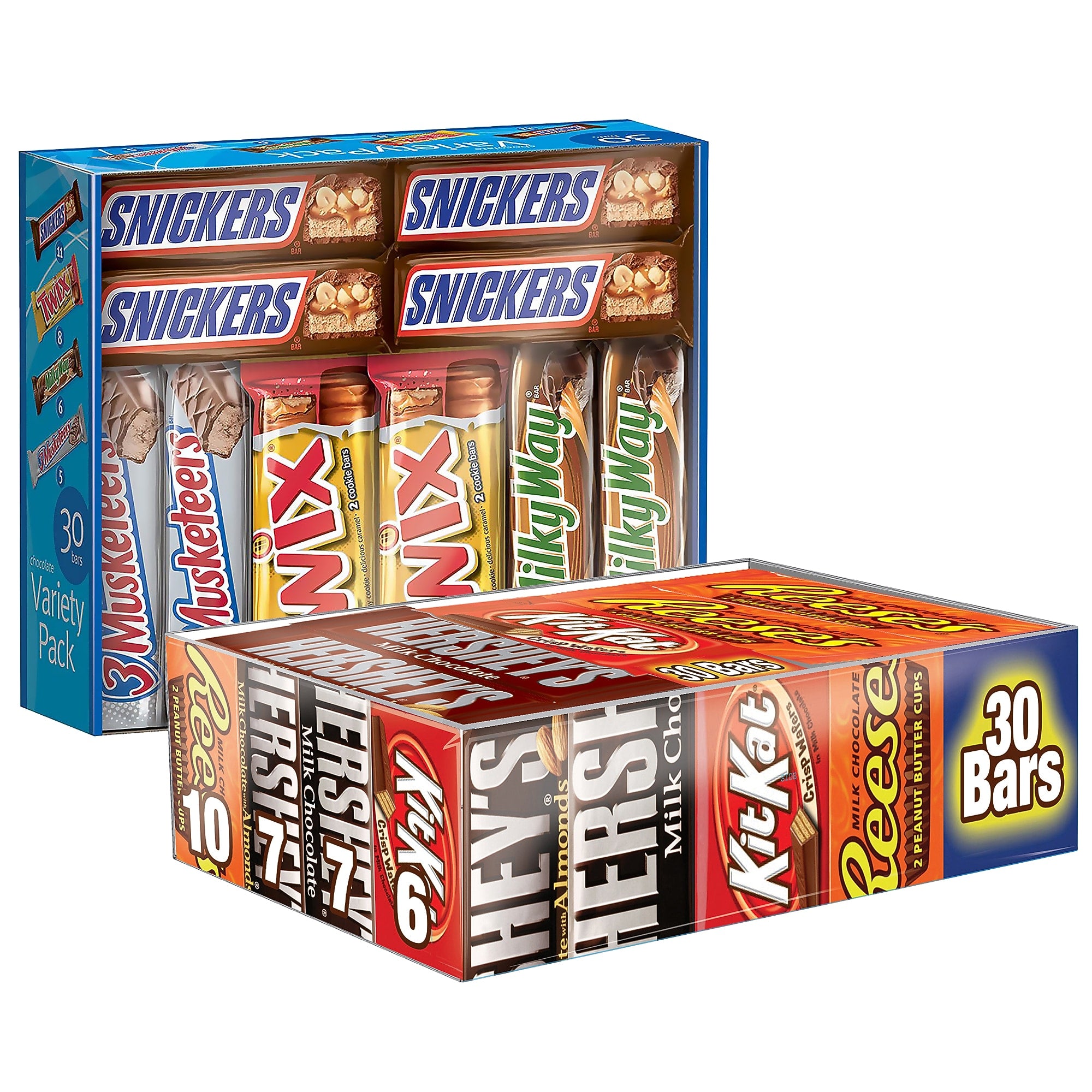 Hershey Chocolate Full Size Variety/Mar's Chocolate Full Size Variety, 2/Bundle (600-04055)
