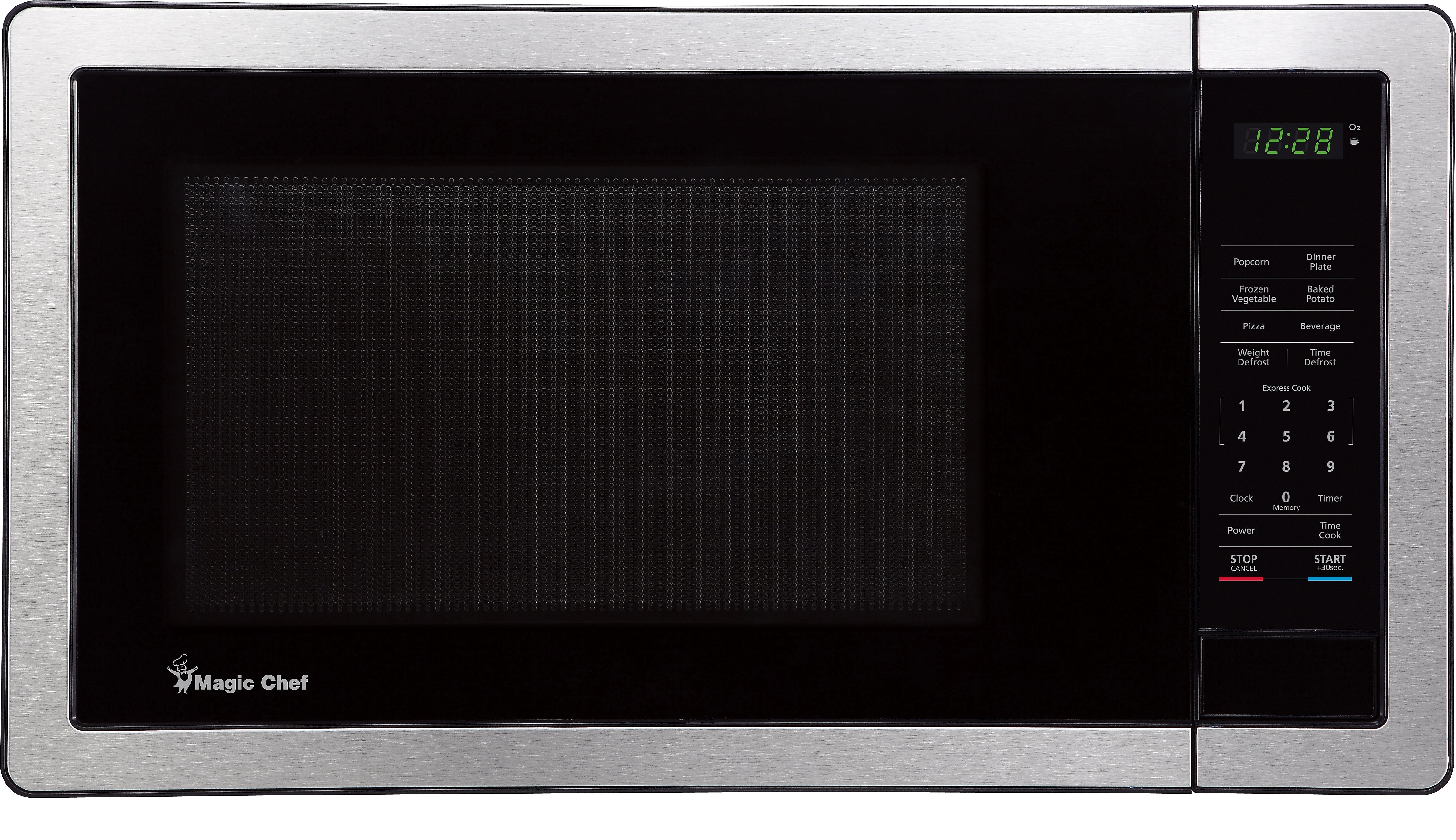 Magic Chef 1.1 cu. ft. Countertop Microwave with Digital Touch, Stainless Steel (MCPMC110MST)