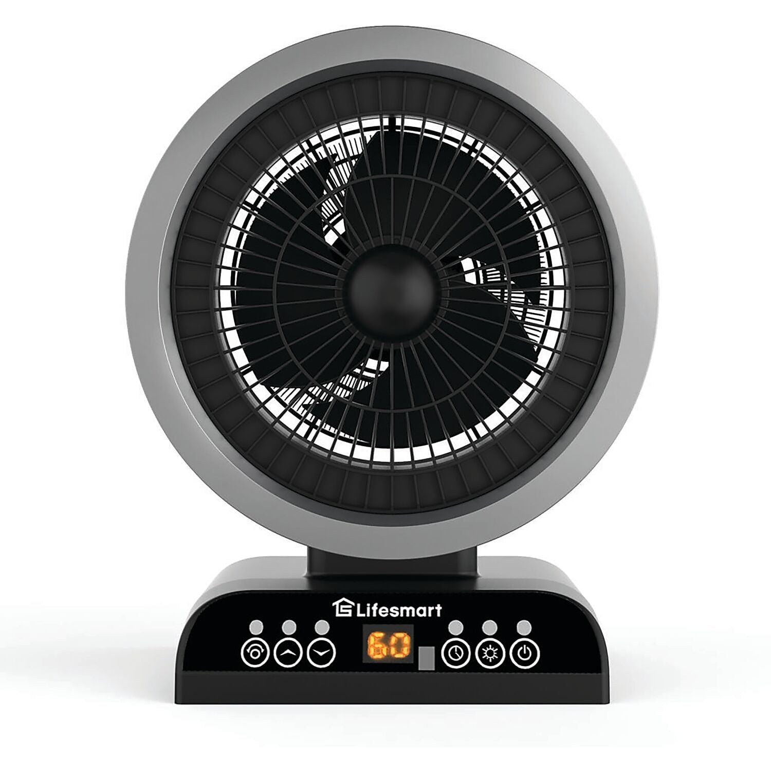 Lifesmart Electric 2 in 1 Digital Fan Heater, Black (HTFN1002)
