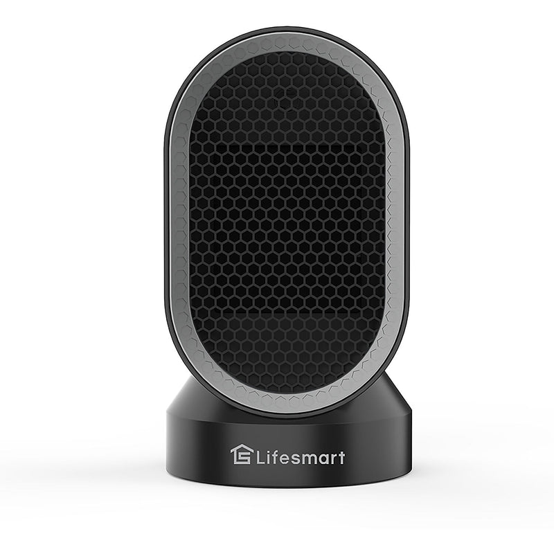 Lifesmart Electric Desktop Select Air Combo Fan Heater 5118 BTU, Black (HTFN1283)