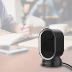 Lifesmart Electric Desktop Select Air Combo Fan Heater 5118 BTU, Black (HTFN1283)
