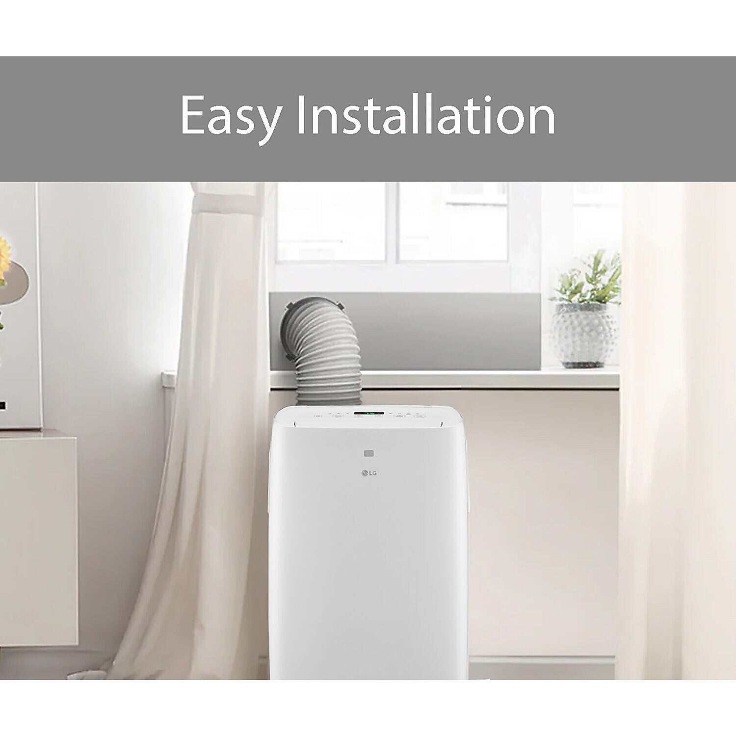 LG 115-Volt 10000 BTU (6000 BTU DOE) Portable Air Conditioner with Remote, White (LP0621WSR)