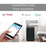 LG 115-Volt 14000 BTU (10000 BTU DOE) Portable Air Conditioner with Remote, WiFi Enabled, Black (LP1021BSSM)