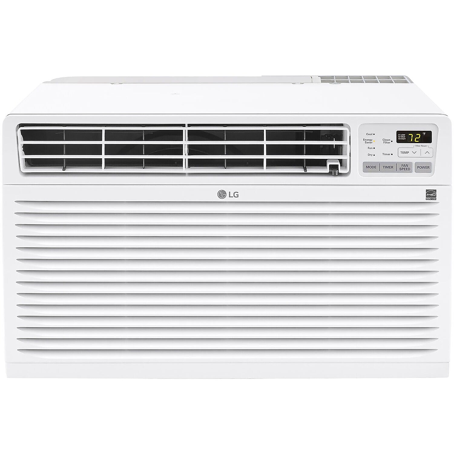 LG 10,000 BTU 230V Through-the-Wall Air Conditioner 11,200 BTU Supplemental Heat Function, White (LT1033HNR)