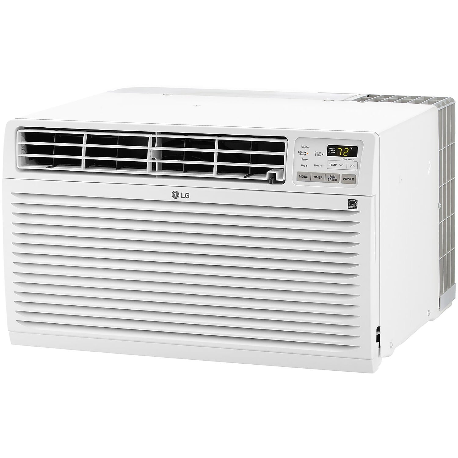 LG 11,800 BTU 230V Through-the-Wall Air Conditioner Supplemental Heat Function, White (LT1233HNR)
