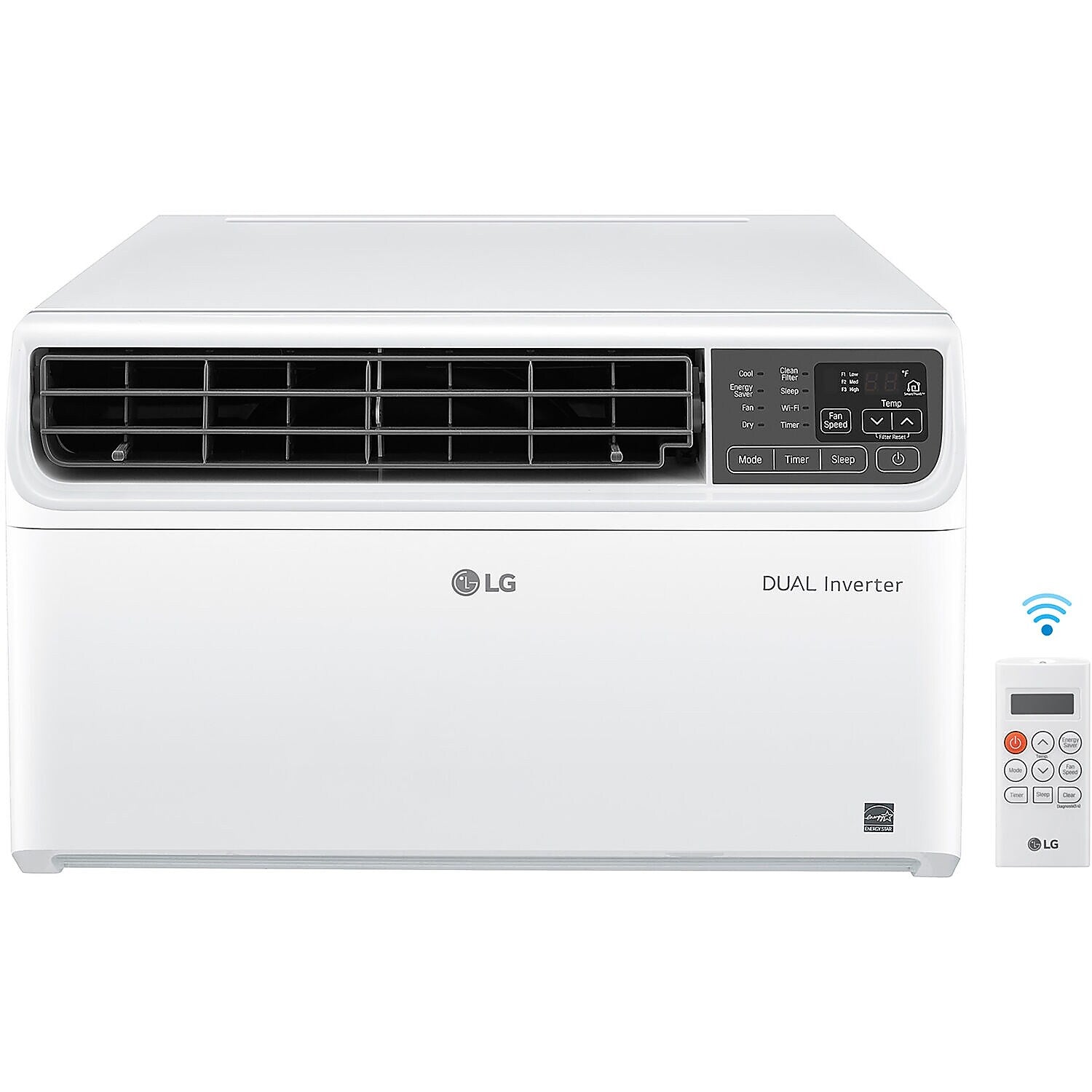 LG 12,000 BTU Dual Inverter Smart Window Air Conditioner, White (LW1222IVSM)