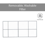 LG 12,000 BTU Dual Inverter Smart Window Air Conditioner, White (LW1222IVSM)