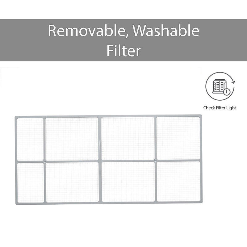 LG 12,000 BTU Dual Inverter Smart Window Air Conditioner, White (LW1222IVSM)
