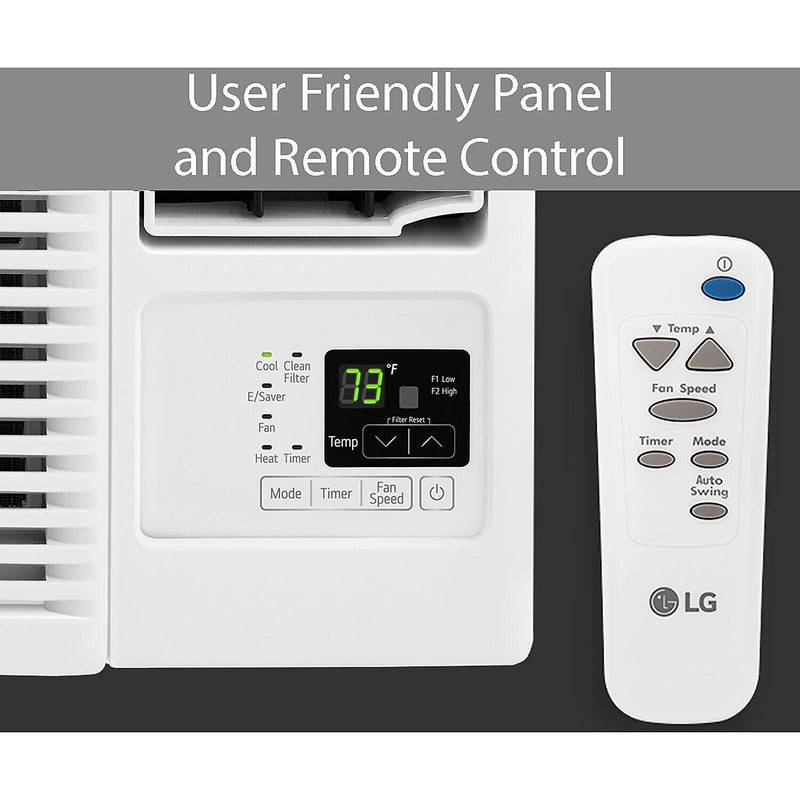 LG Electronics 18,000 BTU Heat Cool Window Air Conditioner, WiFi Enabled, White (LW1821HRSM)