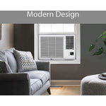 LG Electronics 18,000 BTU Heat Cool Window Air Conditioner, WiFi Enabled, White (LW1821HRSM)