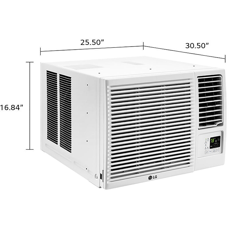 LG Electronics 18,000 BTU Heat Cool Window Air Conditioner, WiFi Enabled, White (LW1821HRSM)