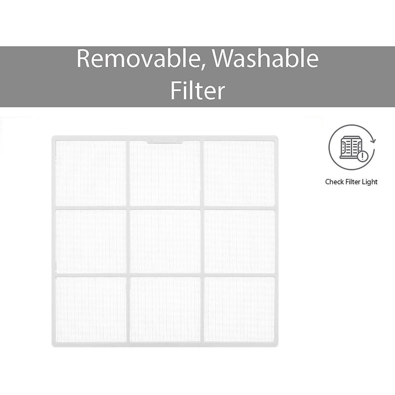 LG Electronics 18,000 BTU Heat Cool Window Air Conditioner, WiFi Enabled, White (LW1821HRSM)