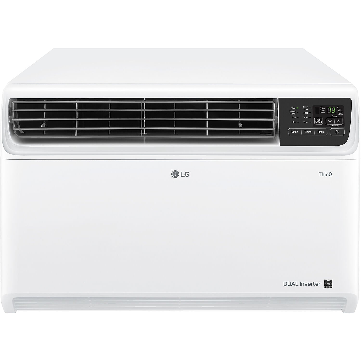 LG 18,000 BTU 230V Dual Inverter Window Air Conditioner, Wi-Fi Enabled, White (LW1822IVSM)