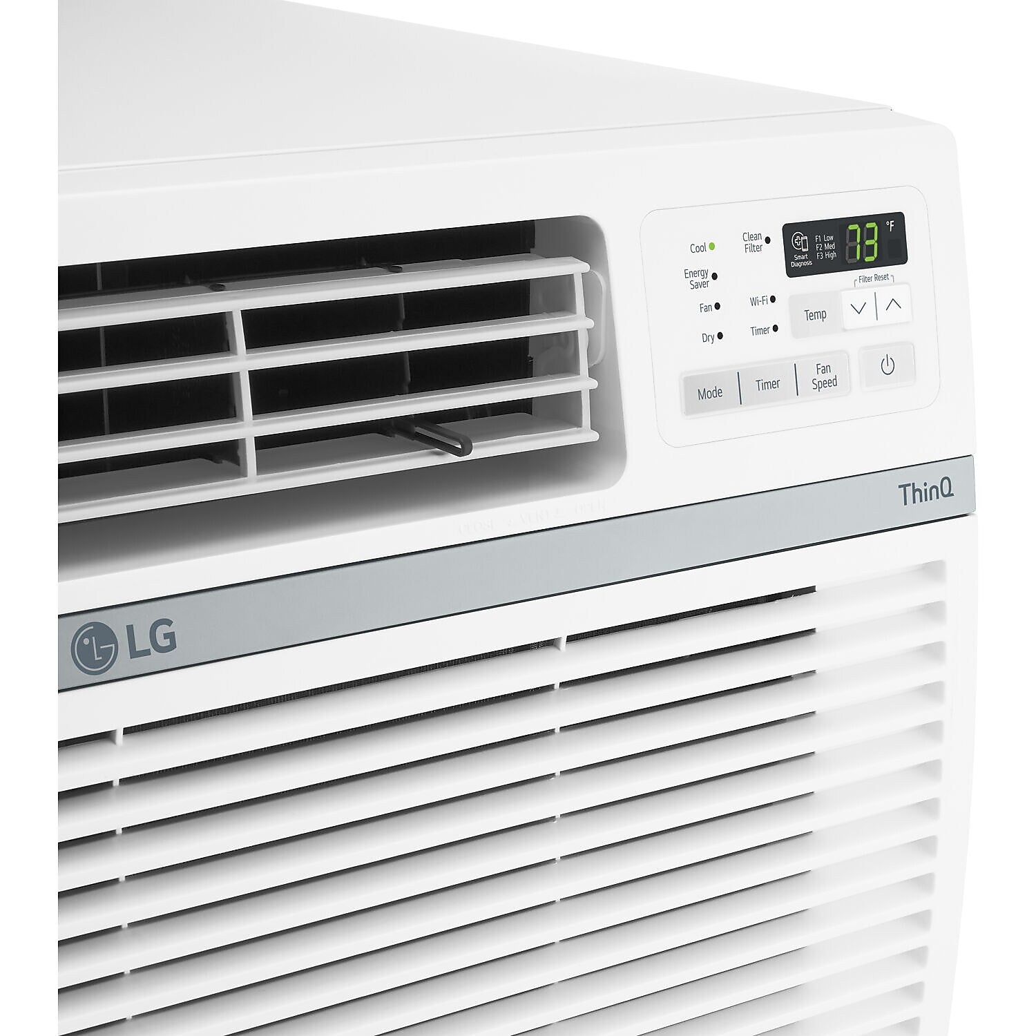 LG 230-Volt 24500 BTU (24500 BTU DOE) Window Air Conditioner with Remote, WiFi Enabled, White (LW2521ERSM)