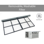 LG 230-Volt 24500 BTU (24500 BTU DOE) Window Air Conditioner with Remote, WiFi Enabled, White (LW2521ERSM)