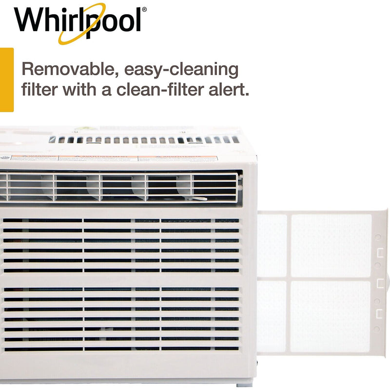 Whirlpool 115-Volt 6000 BTU Window Air Conditioner with Remote, White (WHAW061CW)