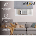 Whirlpool 115-Volt 8000 BTU Window Air Conditioner with Remote, White (WHAW081CW)