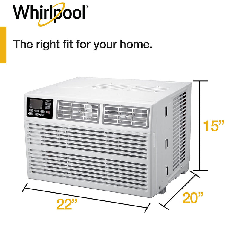 Whirlpool 115-Volt 12000 BTU Window Air Conditioner with Remote, White (WHAW121CW)