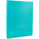 JAM PAPER 8.5" x 11" Color Cardstock, 65lb, Sea Blue, 100/pack  (102677G)
