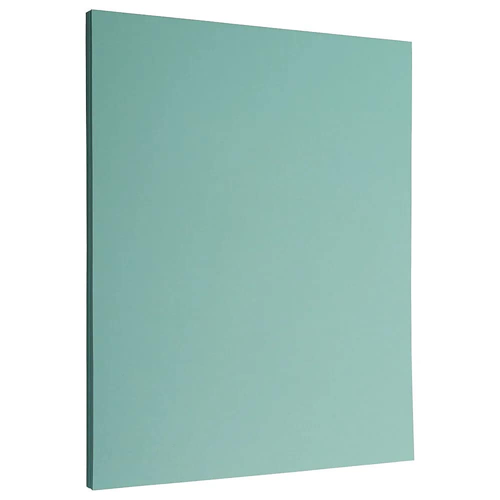 JAM Paper 8.5" x 11", 32lb, Aqua Blue, 100 Sheets/Pack (1524369G)