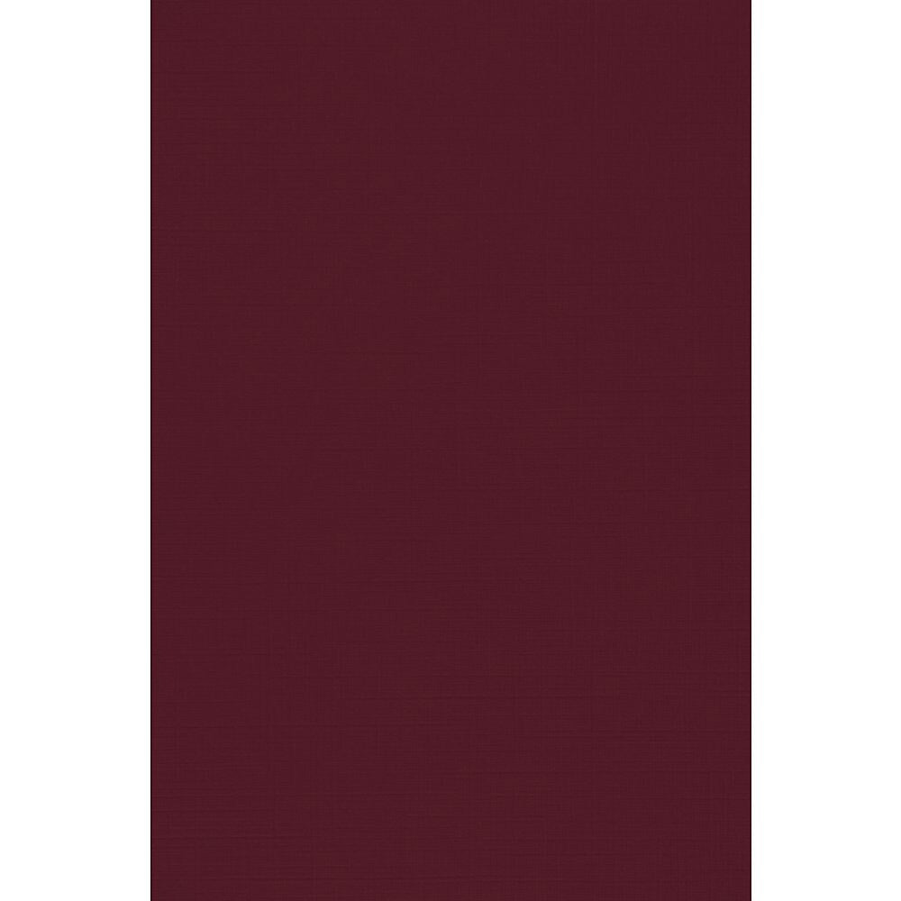 JAM PAPER 12" x 18" Cardstock, Burgundy Linen, 50/pack  (1218-C-BGLI-50)