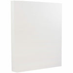 JAM Paper 80 lb. 8.5" x 11" Strathmore Cardstock, Bright White Wove, 100/pack  (191267G)