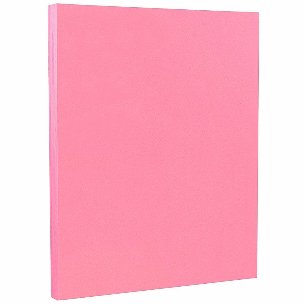 JAM PAPER 8.5" x 11" Color Cardstock, 65lb, Ultra Pink, 100/pack  (103614G)