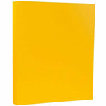 JAM Paper 8.5" x 11", Paper, 32 lbs. Sunflower Yellow, 100 Sheets/Pack (16729198G)