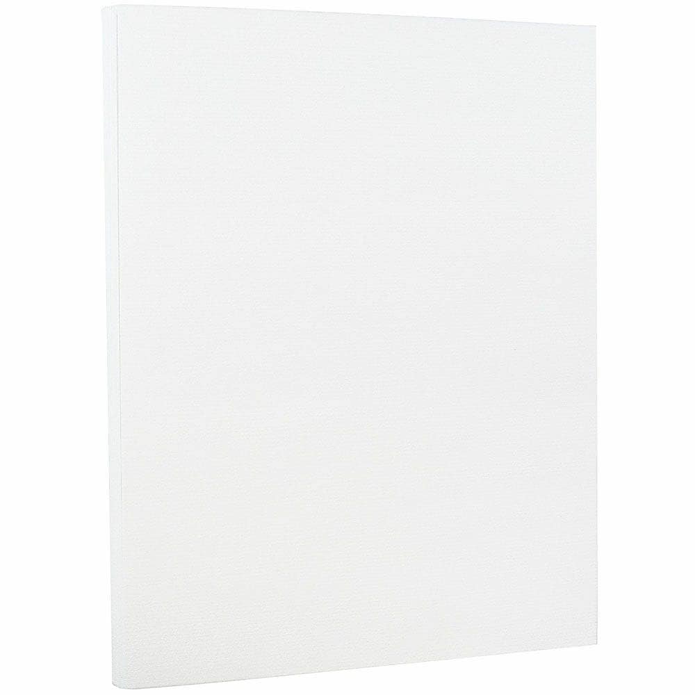 JAM PAPER Strathmore Cardstock, 88lb, Bright White Laid, 100/pack  (301005G)