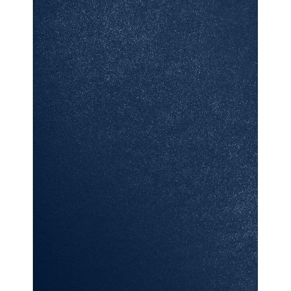 JAM Paper 8.5" x 11" Color Multipurpose Paper, 80 lbs., Lapis Metallic, 50 Sheets/Ream (81211-P-M211-50)