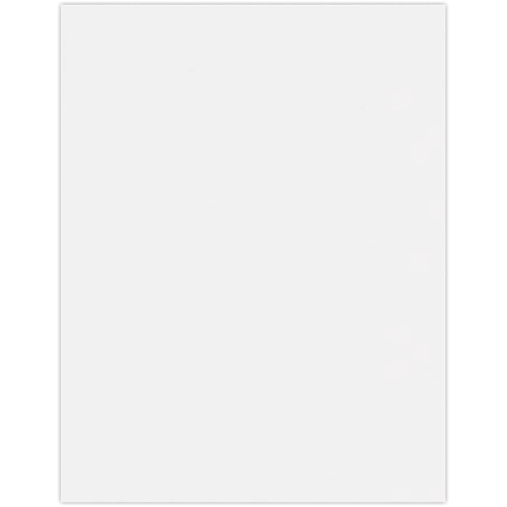 JAM PAPER 8.5" x 11" Cardstock, 100lb, White, 50/pack  (81211-C-100W-50)
