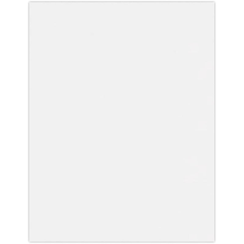 JAM PAPER 8.5" x 11" Cardstock, 100lb, White, 50/pack  (81211-C-100W-50)
