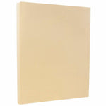 JAM PAPER 8.5" x 11" Vellum Bristol Cardstock, 67lb, Ivory, 100/pack  (169828G)