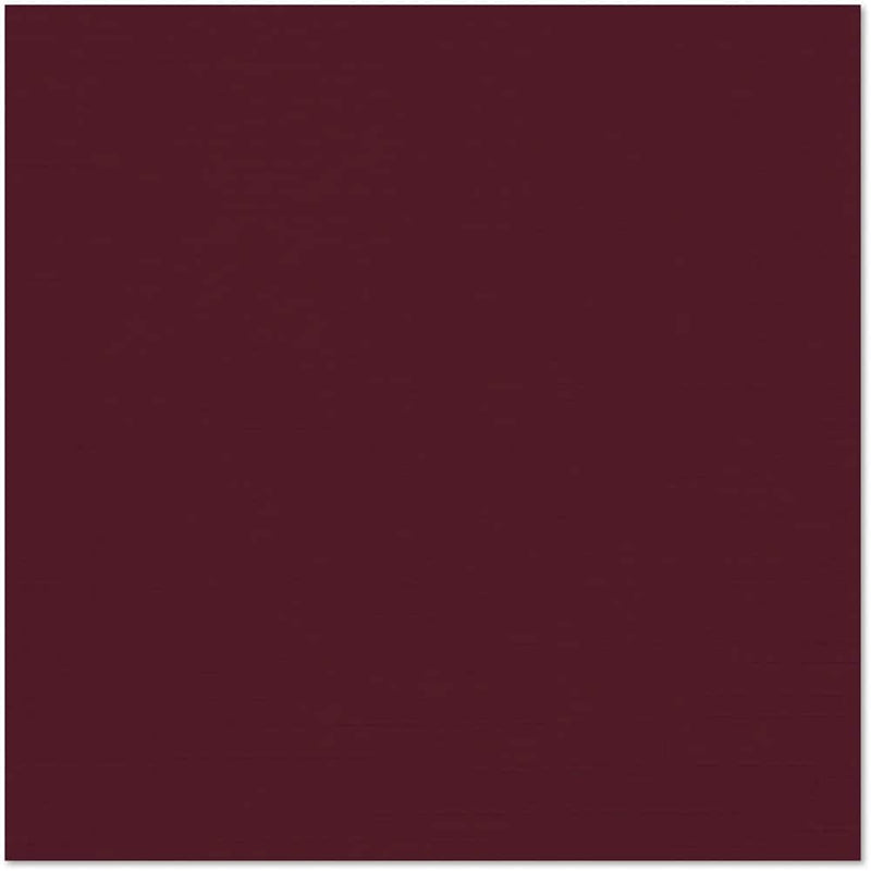 JAM PAPER 12" x 12" Cardstock, 100lb, Burgundy Linen, 50/pack  (1212-C-BGLI-50)
