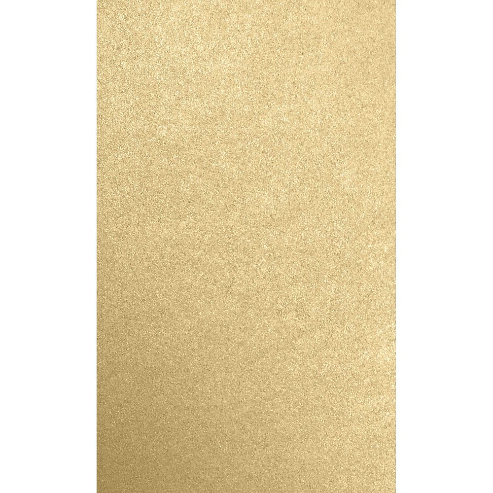 JAM Paper 8.5" x 14" Color Multipurpose Paper, 80 lbs., Blonde Metallic, 50 Sheets/Ream (81214-P-BLON-50)