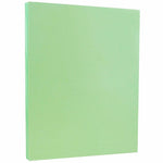 JAM PAPER 8.5" x 11" Vellum Bristol Cardstock, 67lb, Green, 100/pack  (169826G)