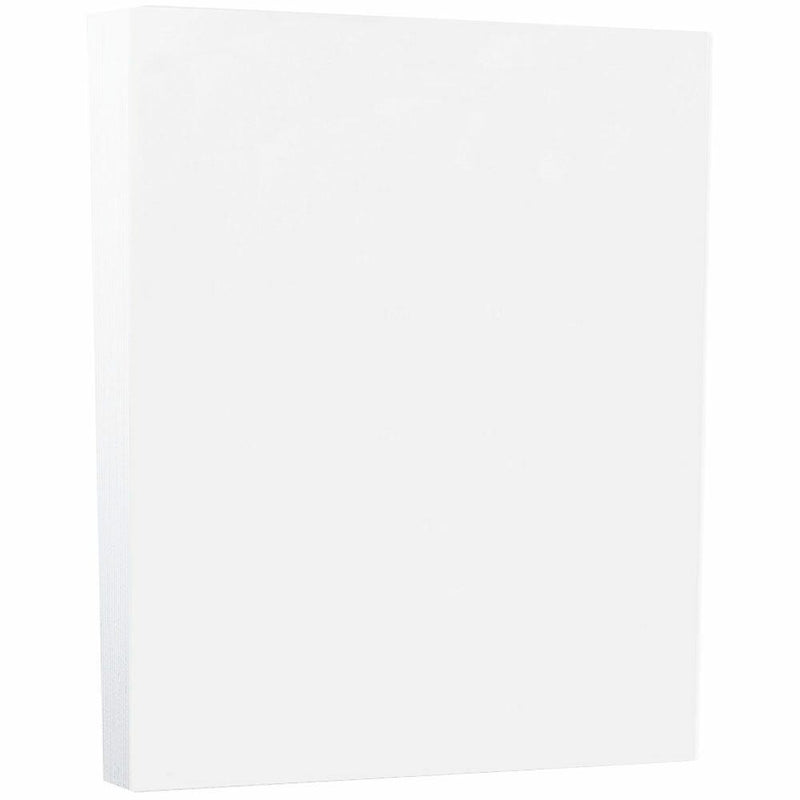 JAM PAPER 8.5" x 11" Vellum Bristol Index Cardstock, 110lb, White, 250/pack  (169855B)