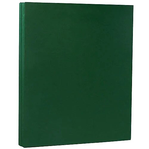 JAM Paper 8.5" x 11" Matte Paper, 32lb, Dark Green, 100 Sheets/Pack (64429278G)