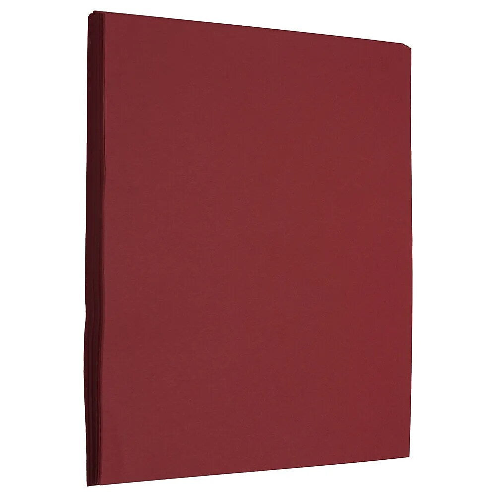 JAM Paper 8.5" x 11", Paper, 32lb, Dark Red, 100 Sheets/Pack (46395839G)