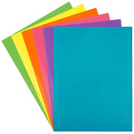 JAM Paper POP 2-Pocket Plastic Folders, Assorted Colors, 6/Pack (383EASRTFAA4)