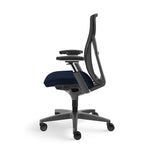 Allsteel Acuity Upholstered/Mesh Work Chair, Adjustable Arms, Navy/Dusk (AWMGGDNO.P85.2.H.CU98)